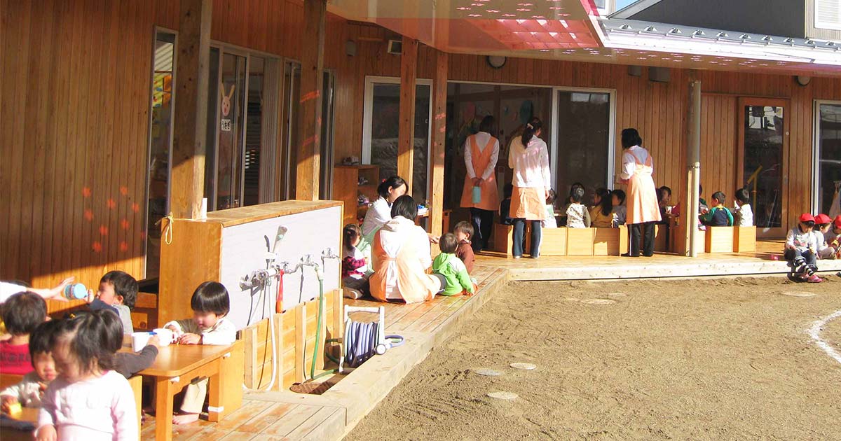 原山保育園の外観